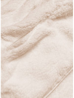 Světle béžová dámská plyšová mikina (HH006-34)