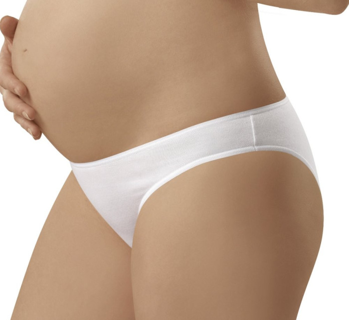 Těhotenské kalhotky  Mama mini white - ITALIAN FASHION
