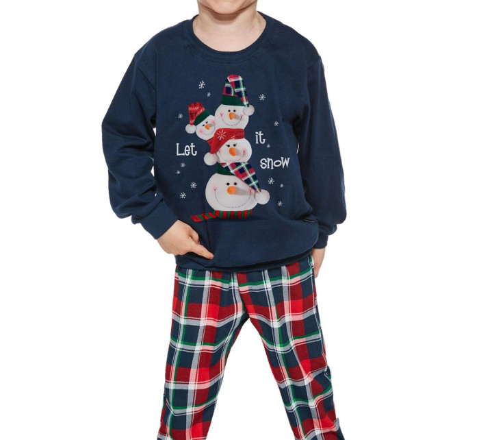 Chlapecké pyžamo 593/154 Snowman 2 - CORNETTE