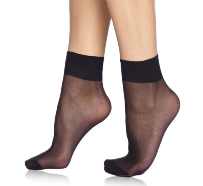 Silonkové matné ponožky 2 páry DIE PASST SOCKS 20 DEN - BELLINDA - černá