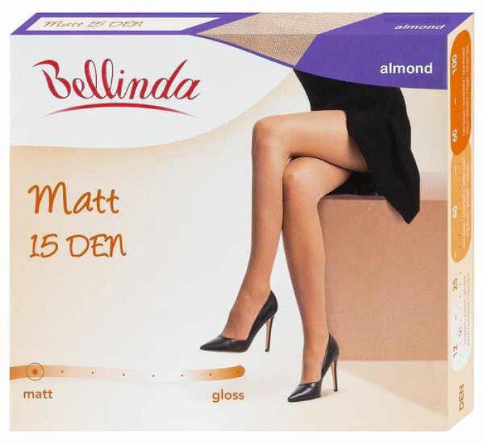 Dámské matné punčochové kalhoty MATT 15 DEN - BELLINDA - almond