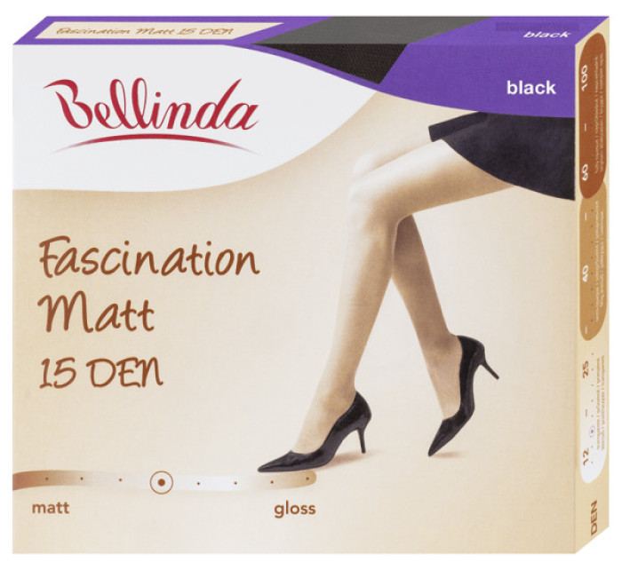 Matné punčochové kalhoty FASCINATION MATT 15 DEN - BELLINDA - černá