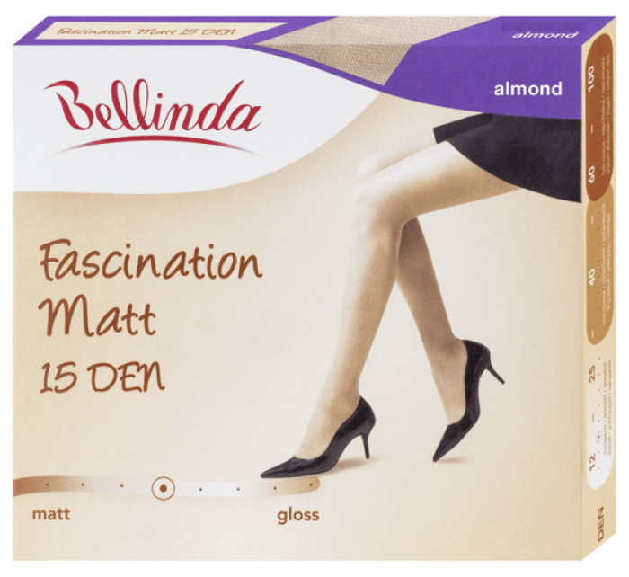 Matné punčochové kalhoty FASCINATION MATT 15 DEN - BELLINDA - almond