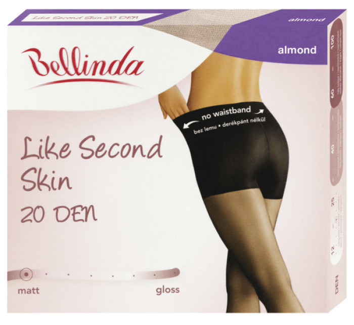 Punčochové kalhoty pro pocit druhé kůže LIKE SECOND SKIN 20 DEN - BELLINDA - almond