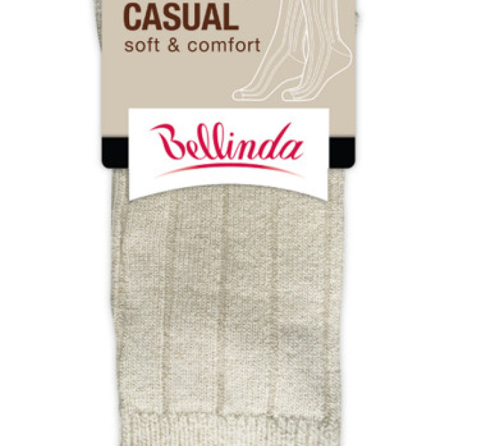 Zimní bambusové ponožky BAMBUS CASUAL UNISEX SOCKS - BELLINDA - šedý melír