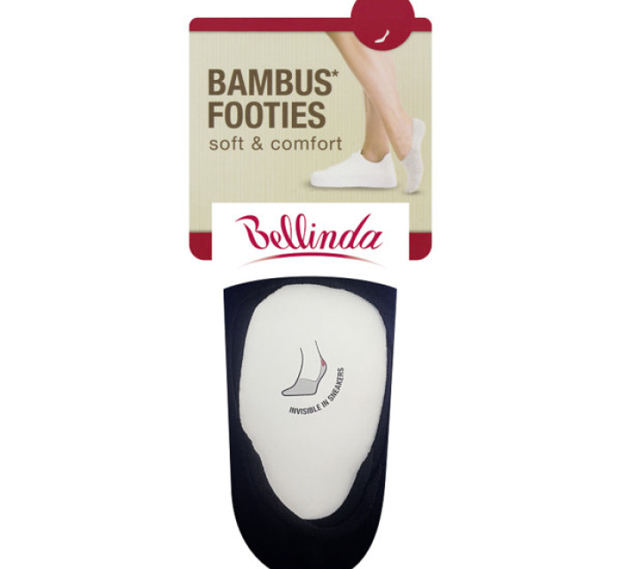 Bambusové velmi nízké dámské ponožky BAMBUS FOOTIE SOCKS - BELLINDA - černá