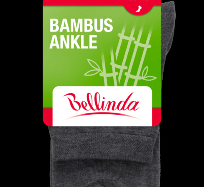 Bambusové ponožky BAMBUS LADIES ANKLE SOCKS - BELLINDA - šedá