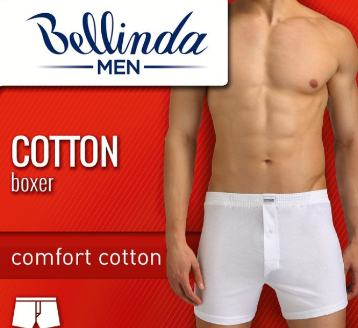 Volné pánské bavlněné boxerky COTTON BOXER - BELLINDA - šedá