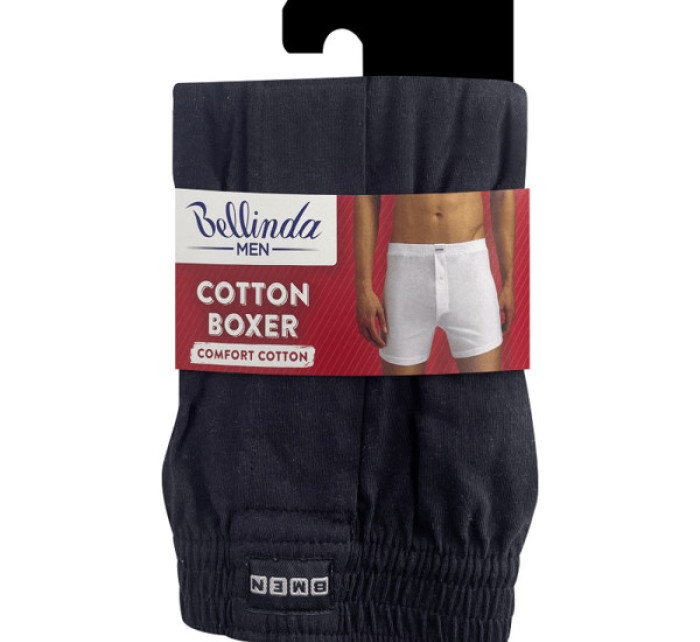 Volné pánské bavlněné boxerky COTTON BOXER - BELLINDA - černá