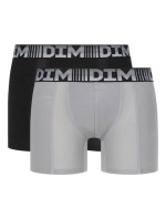 Pánské sportovní boxerky 2 ks DIM 3D FLEX AIR LONG BOXER 2x - DIM - šedá