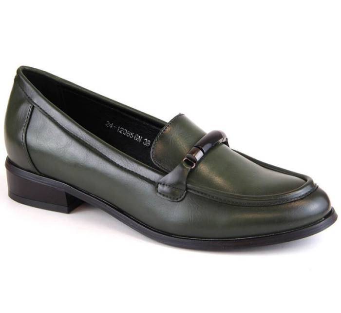 Zelené boty na nízkém podpatku Potocki W WOL204C