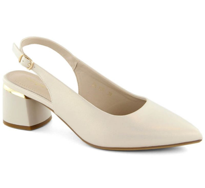 Sergio Leone W SK439B perleťové elegantní plné sandály
