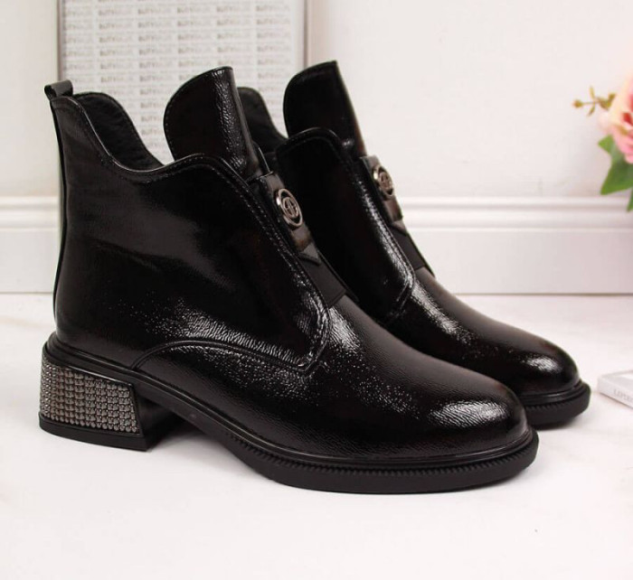 Filippo W PAW256 černé zdobené blokové boty