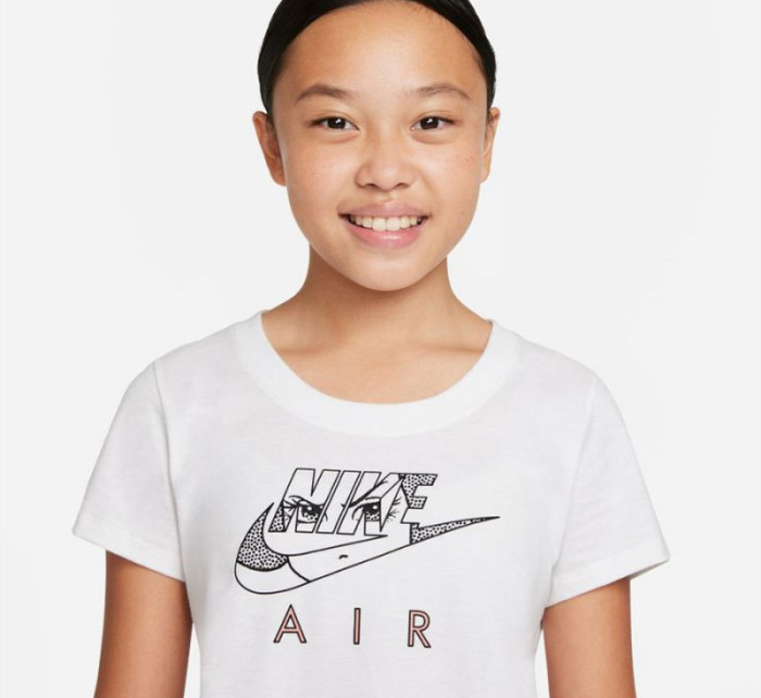 Dívčí tričko Sportswear Mascot Scoop Jr DQ4380 100 - Nike