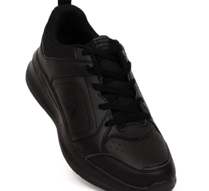 Pánská sportovní obuv M AM923 black leather - American Club