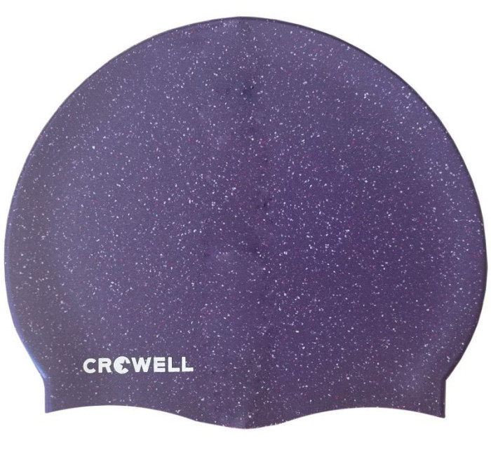 Silikonová plavecká čepice Crowell Recycling Pearl ve fialové barvě.4