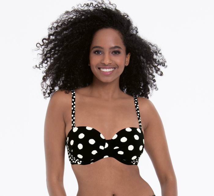 Style Catalina Top Bikini - horní díl 8800-1 černobílá - RosaFaia