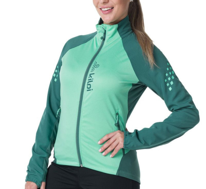 Dámská běžecká bunda NORDIM-W Tmavě zelená - Kilpi