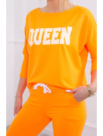 Sada s oranžovým neonovým potiskem Queen