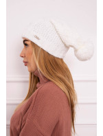 Fleecová čepice Carolina K243 bílá