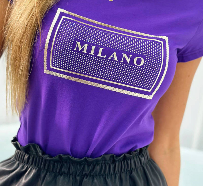 Halenka Milano tmavě fialová