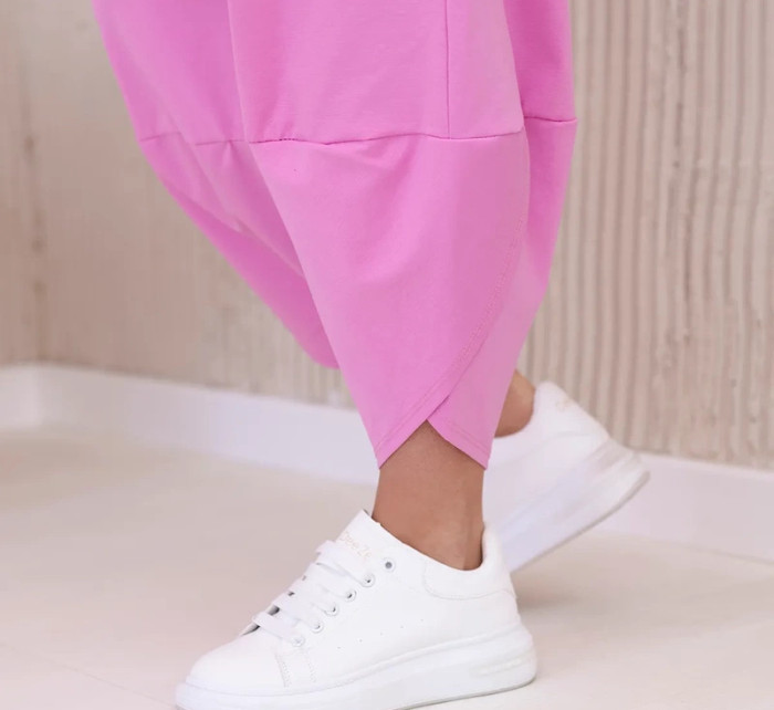 Komplet nových mikinových kalhot Punto světle růžová