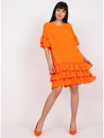 Dámské šaty-CHA-SK-1407-3.58P-oranžové