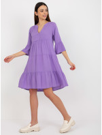Dámské šaty D73761M30214B fialové - FPrice