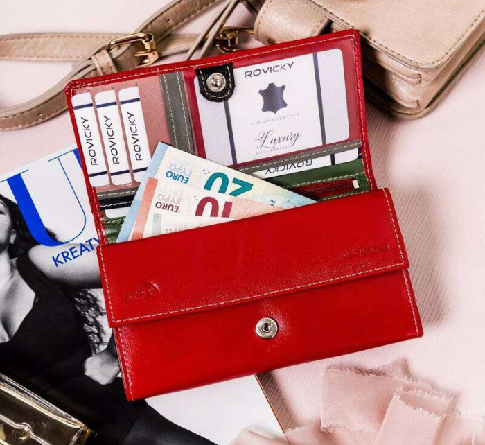Dámské peněženky [DH] RD 08 GCL červená