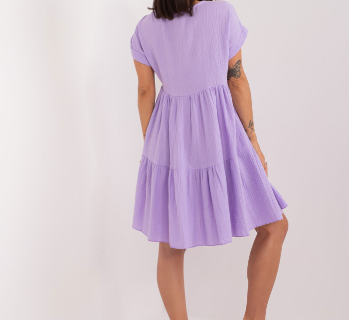 DHJ SK 6873 šaty.68 světle fialová