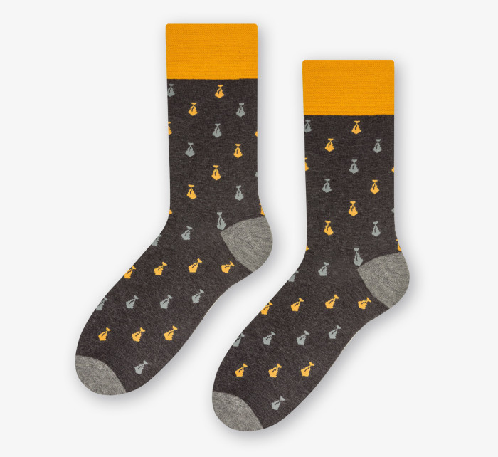 Kravaty ponožky 051-136 Dark Grey - Více