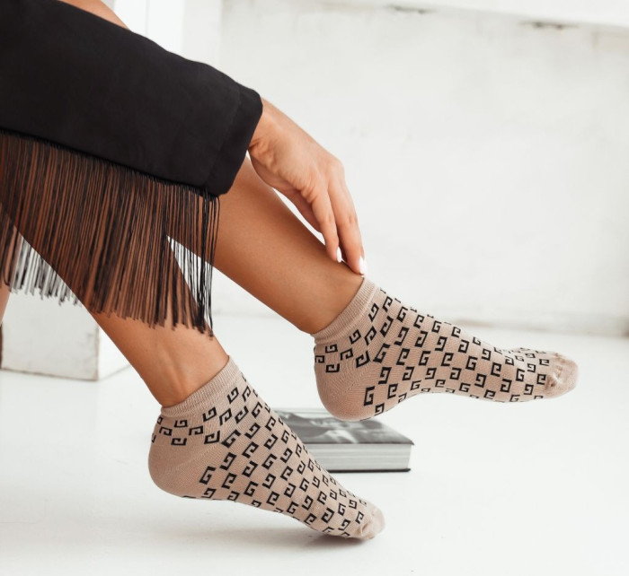 Ponožky Fashion GG Beige - Milena