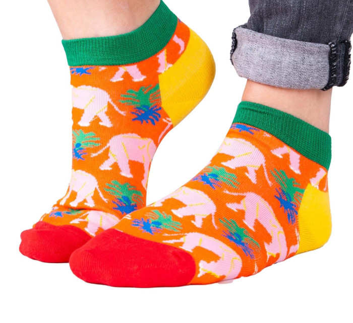 Yoclub Kotníkové vtipné bavlněné ponožky Vzory Barvy SKS-0086U-A300 Vícebarevné