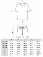 Yoclub Dámské krátké bavlněné pyžamo PIA-0021K-A110 Multicolour