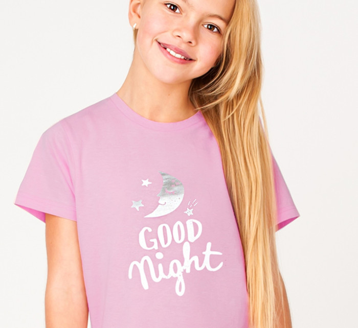 Yoclub Dívčí krátké bavlněné pyžamo PIA-0022G-A110 Vícebarevné