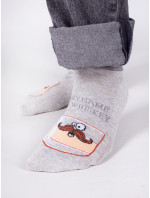 Yoclub Bavlněné ponožky Vzory Barvy SKS-0086F-C200 Grey