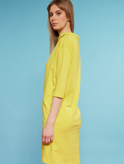 Monnari Šaty Bavlněné šaty se stojatým límcem Multi Yellow