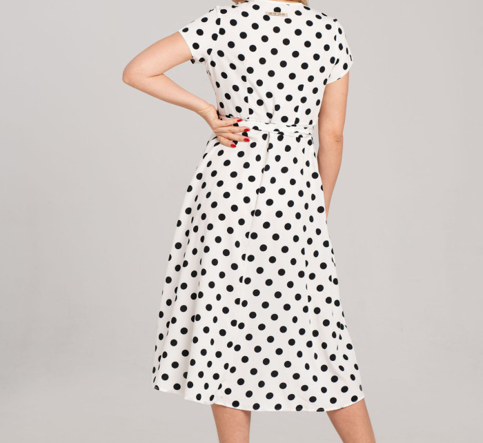 Look Made With Love Šaty N20 Polka Dots Black/White
