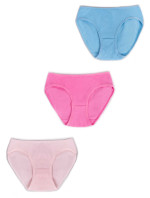 Yoclub Bavlněné dívčí kalhotky 3-pack BMD-0036G-AA30-002 Vícebarevné