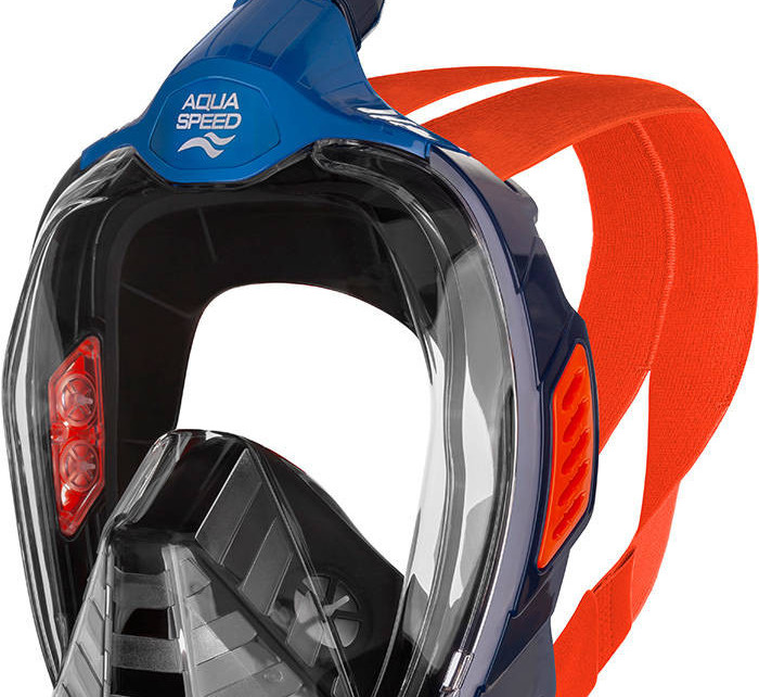 AQUA SPEED Potápěčská maska Vefia ZX Navy Blue/Black/Orange