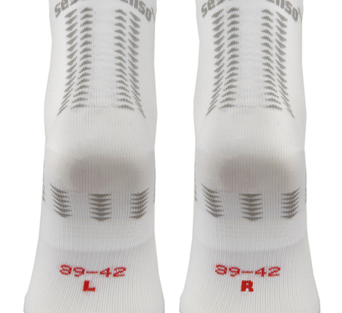 Ponožky Sesto Senso SKB_01 White/Red