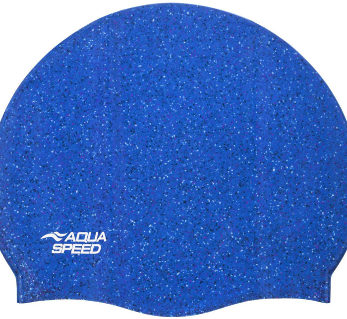 AQUA SPEED Plavecká čepice Reco Blue Pattern 01