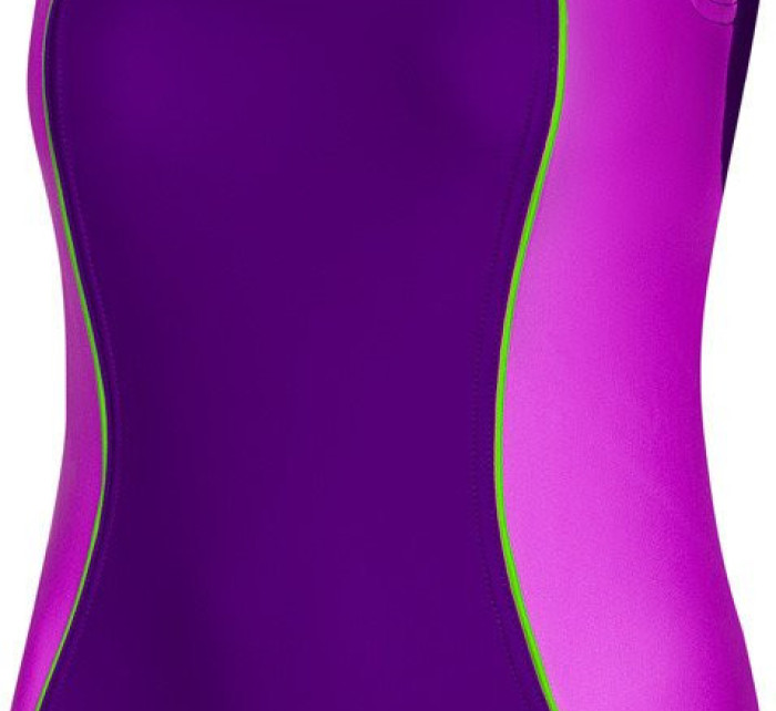 AQUA SPEED Plavky Luna Purple/Fluo Yellow vzor 48
