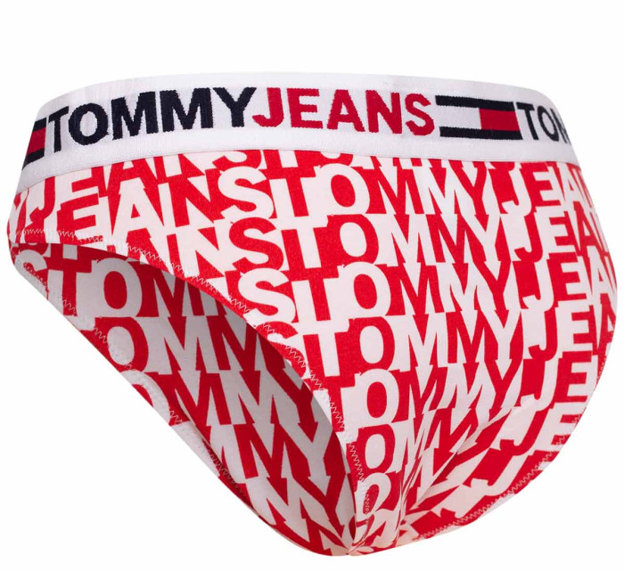 Tommy Hilfiger Jeans Tanga UW0UW0355609U Červená/bílá