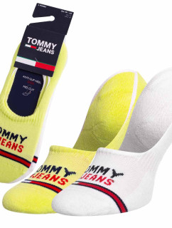 Ponožky Tommy Hilfiger Jeans 2Pack 701218959008 White/Neon Yellow