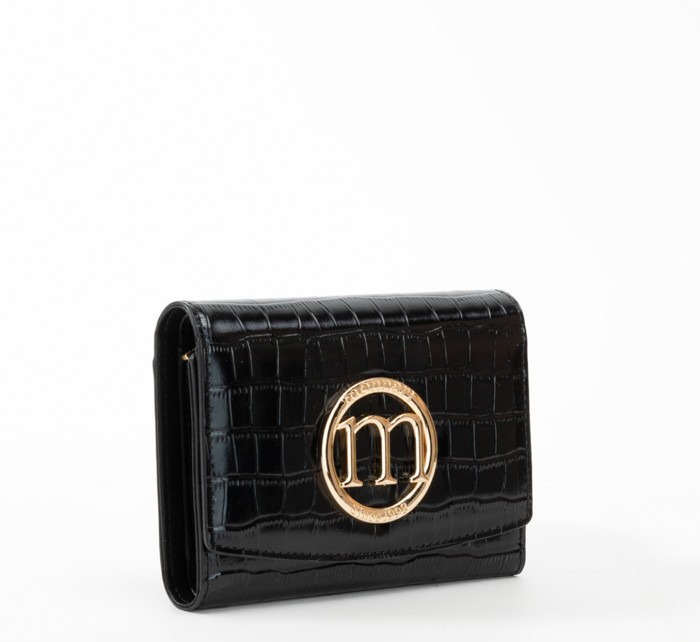 Monnari Peněženky Dámská kožená peněženka se vzorem Multi Black