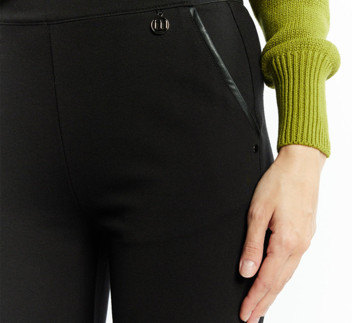 Monnari Kalhoty Dámské kalhoty s gumou Black