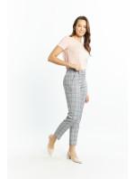 Monnari Elegantní kalhoty Slim Fit kalhoty s řasením Světle růžová