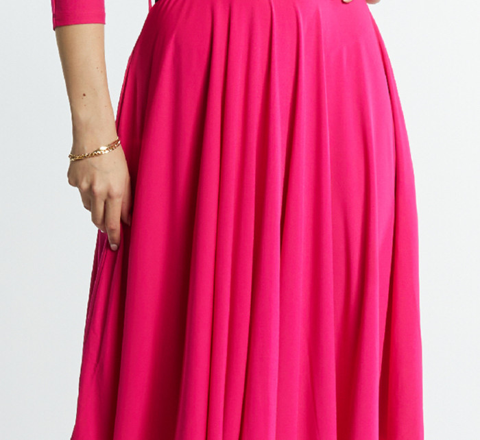 Monnari Šaty Dámské šaty s páskem Multi Pink