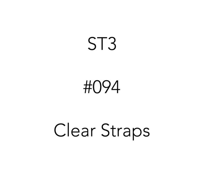 Silikonová ramínka Clear Straps clear ST3 - Panache